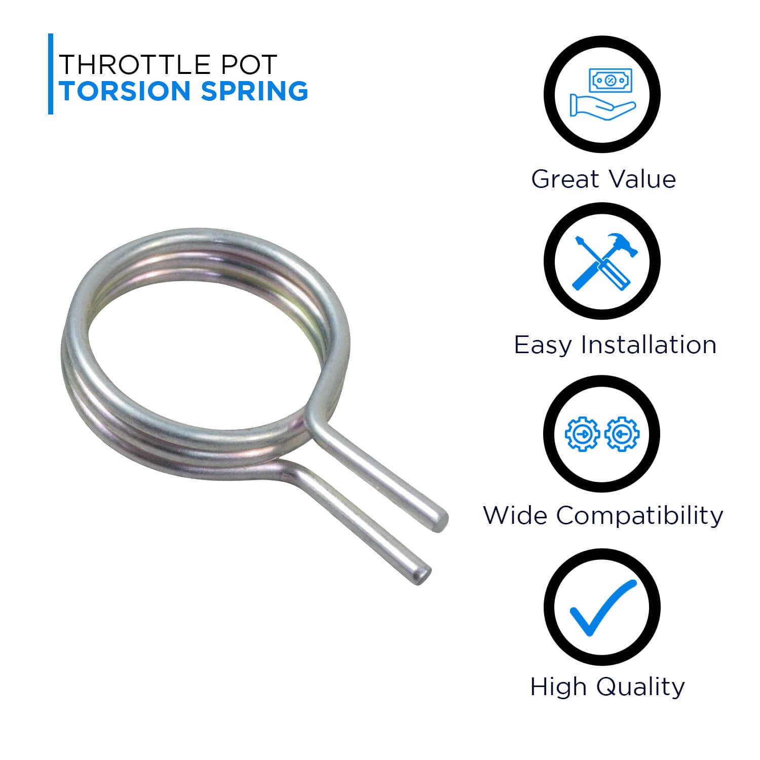 Universal Throttle Pot Torsion Spring (Style B) - Fits Pride Mobility Scooters 2