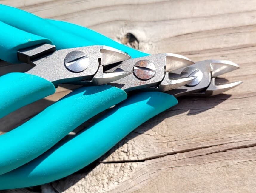 LOT of (3) Weller [2422 EB] Swiss Erem, Diagonal Side Cutter Wire Metal Jewelry 4