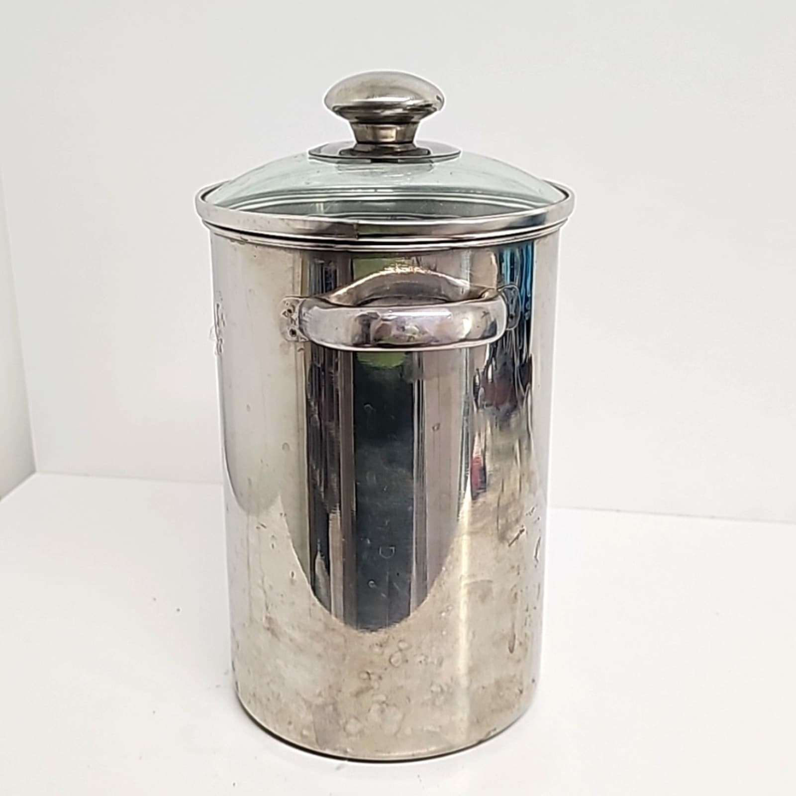 Stainless Steel 3 Qt. Unbranded Vegetable Steamer w/Lid Double Handle 11" x 8" 2