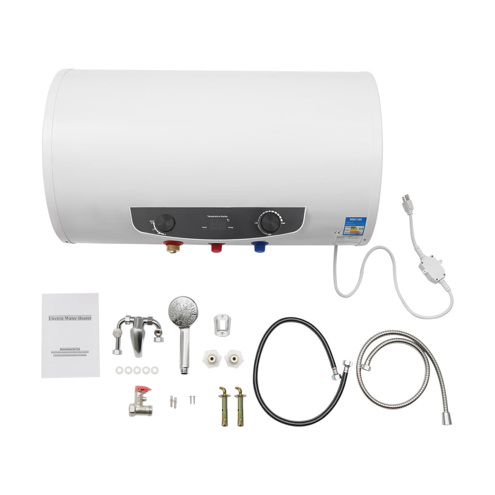 Electric Hot Water Heater Warmer Household Bathroom Shower  30 Gallon Tank 5