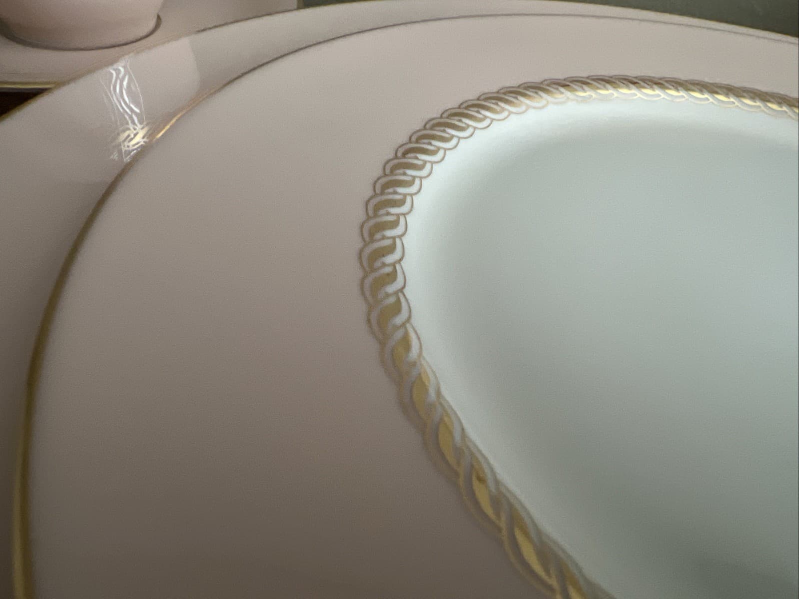 Lenox Caribbee 6-Pc Place Setting Pink Gold Rim Bone China X-144 10 Sets Avail 6