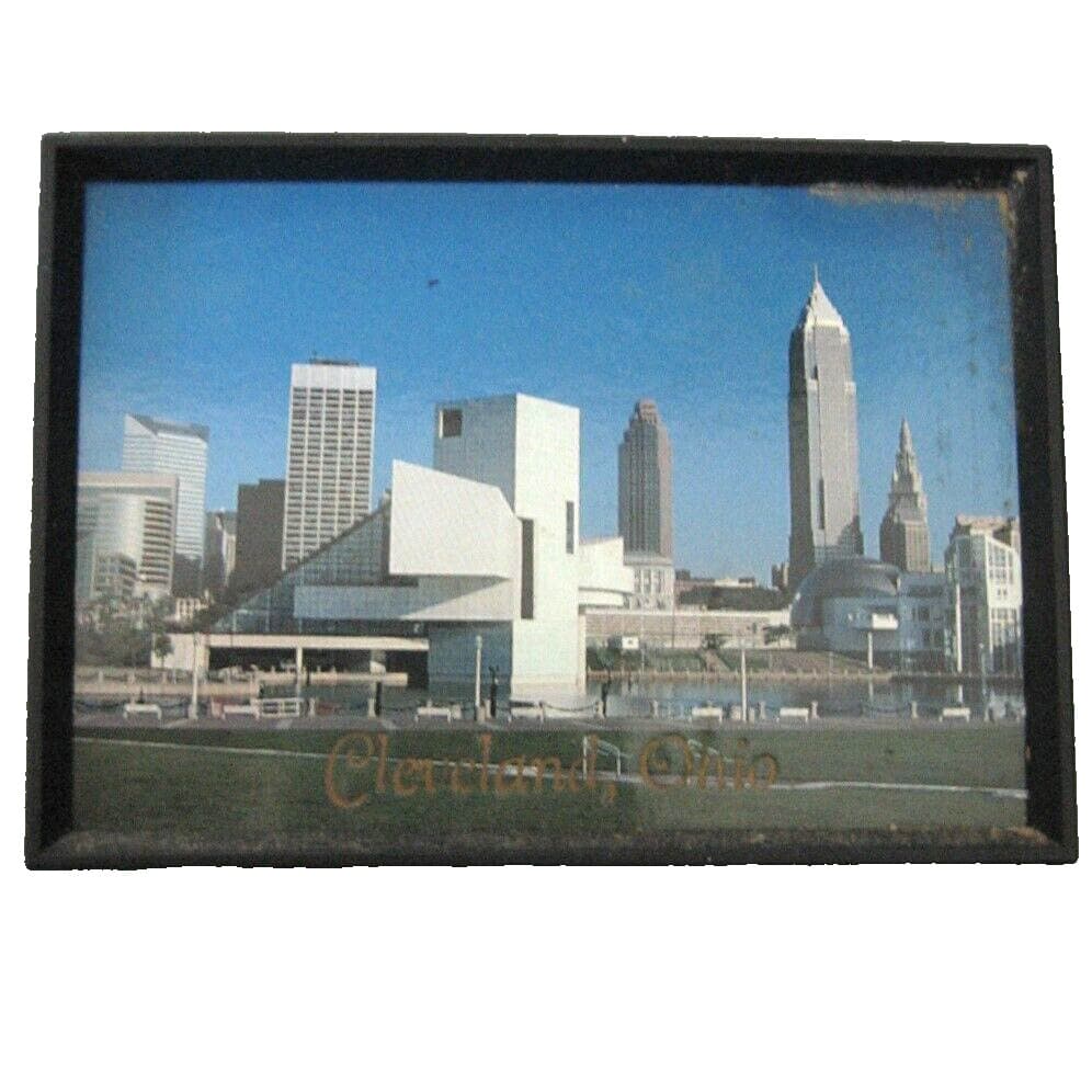 Cleveland Ohio Souvenir Magnet Skyline North Coast Harbor