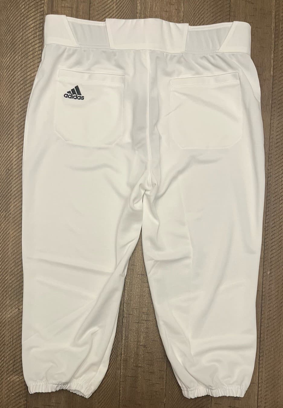 NWT- Adidas Icon Pro Knee Length White Baseball Pants GQ9220 Men's Size L 2
