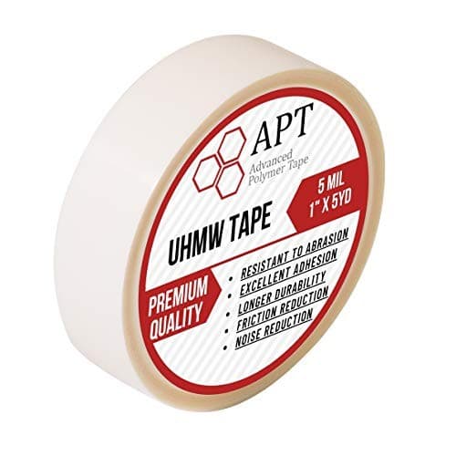 APT, UHMW (Ultra-high Molecular Weight) Polyethylene Tape, 1" x 5Yds 5 Mil UHMW 4