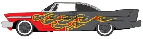 JOHNNY LIGHTNING 1:64 JLSP416B 1958 PLYMOUTH FURY "KUSTOMIZED" (RED FRONT) 3