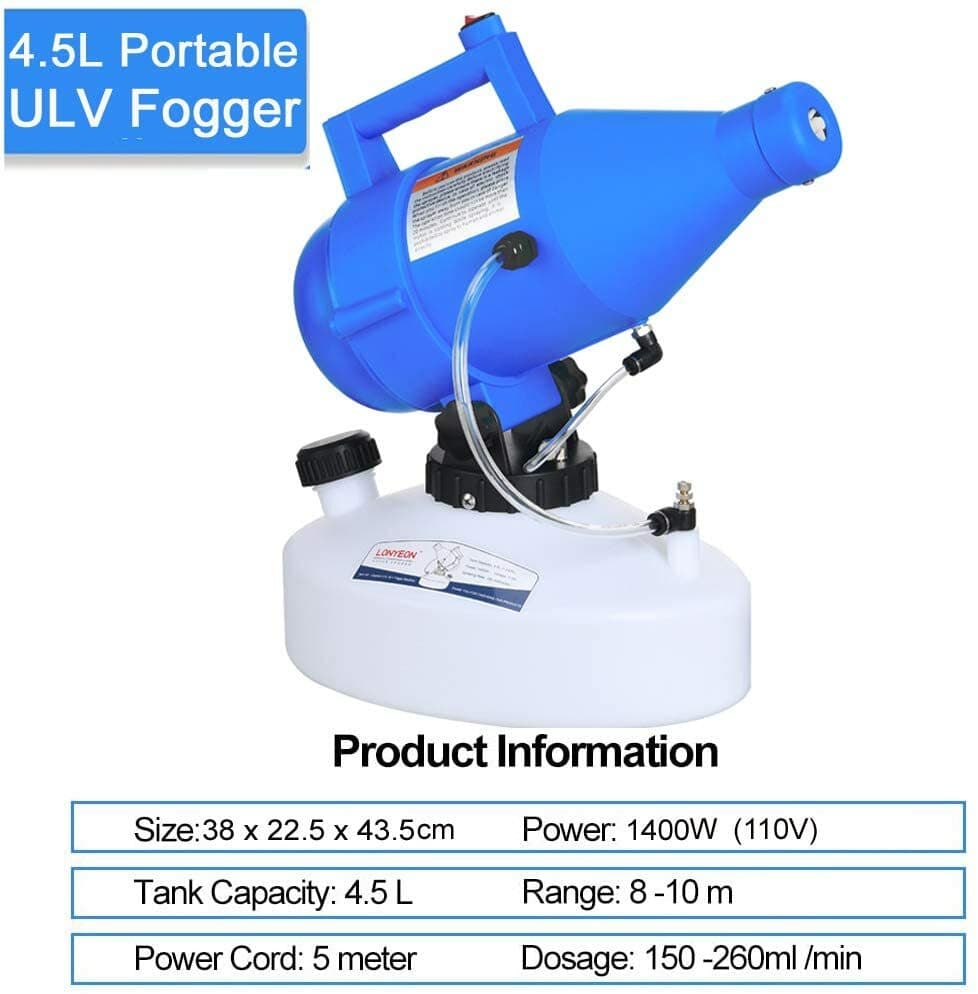 Smart Electric ULV Portable Cold Fogger Mister Sprayer; Disinfecting & Sanitizer 5
