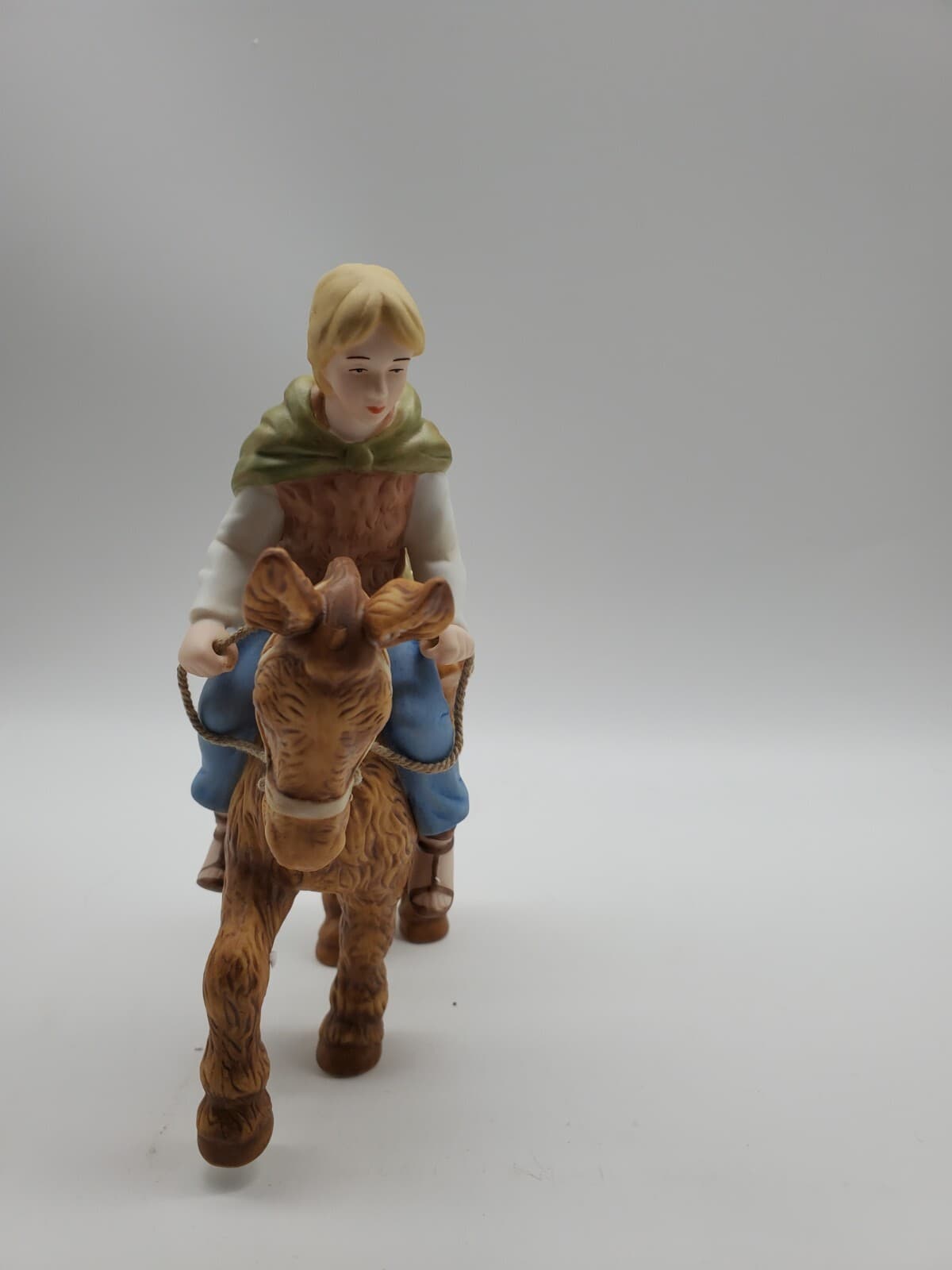 Rare 2003 Kincaid Nativity- Follow Yonder Star Boy On Donkey & Faithful Cow 5