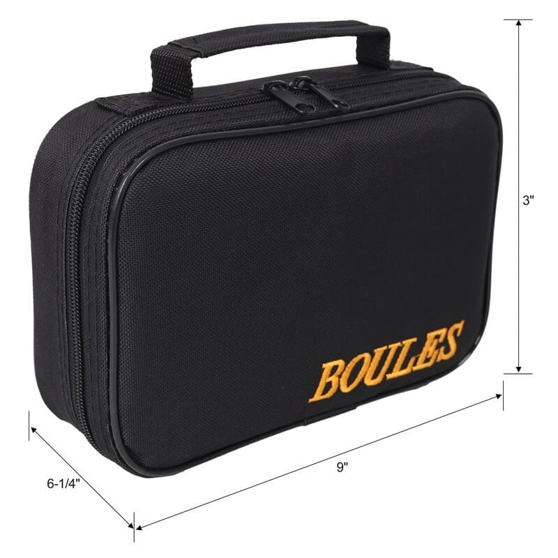 Petanque Boules Set for Bocce Ball 6 Metal Tossing Balls in Case Backyard Game 4