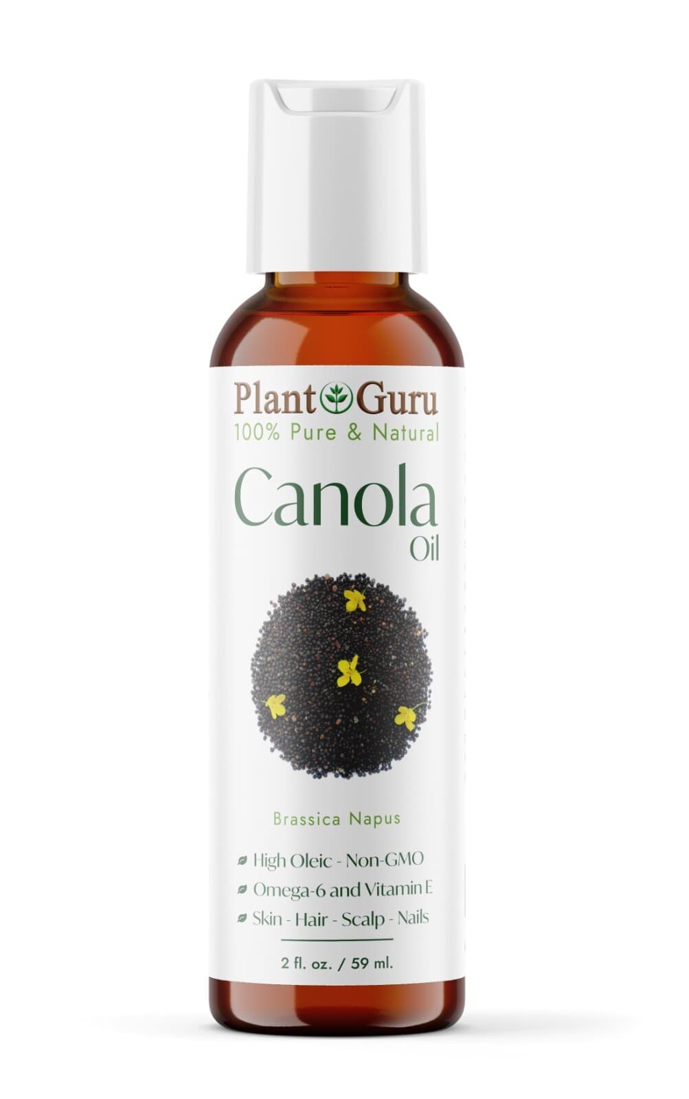 2 oz. Carrier Oil 100% Pure Natural Cold Pressed For Skin, Hair Growth, Massage