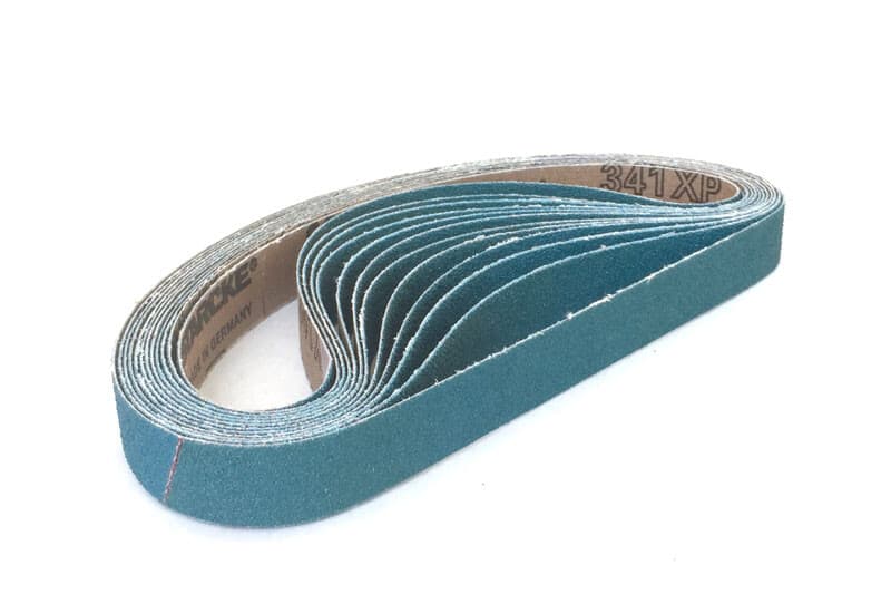 3/4 X 20-1/2 Zirconia Cloth Narrow Sander Belts (16 Pack, 80 Grit)