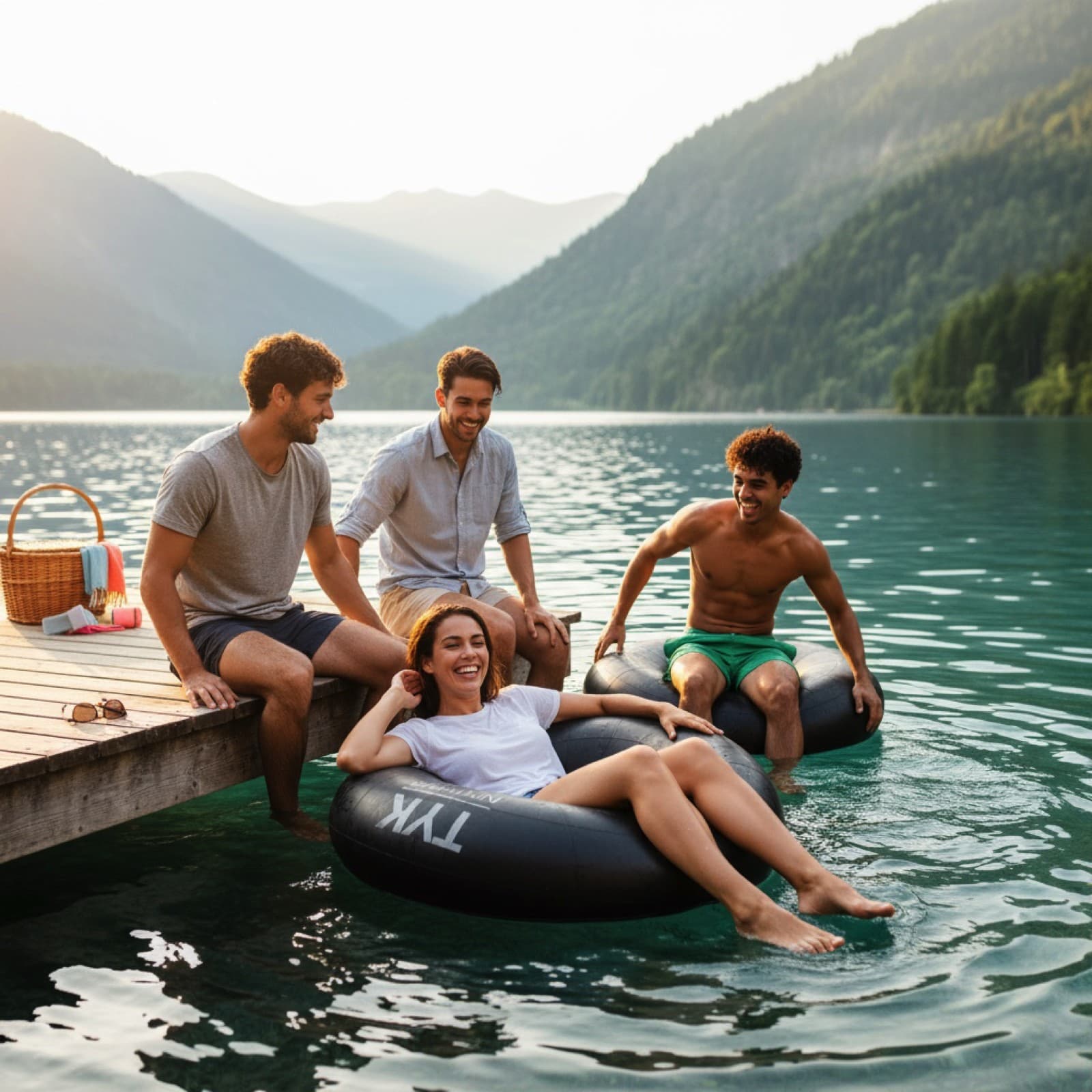 44" Heavy Duty River Float Inner Tubes - Snow Sledding Tubes - Pool Cover Tubes 2