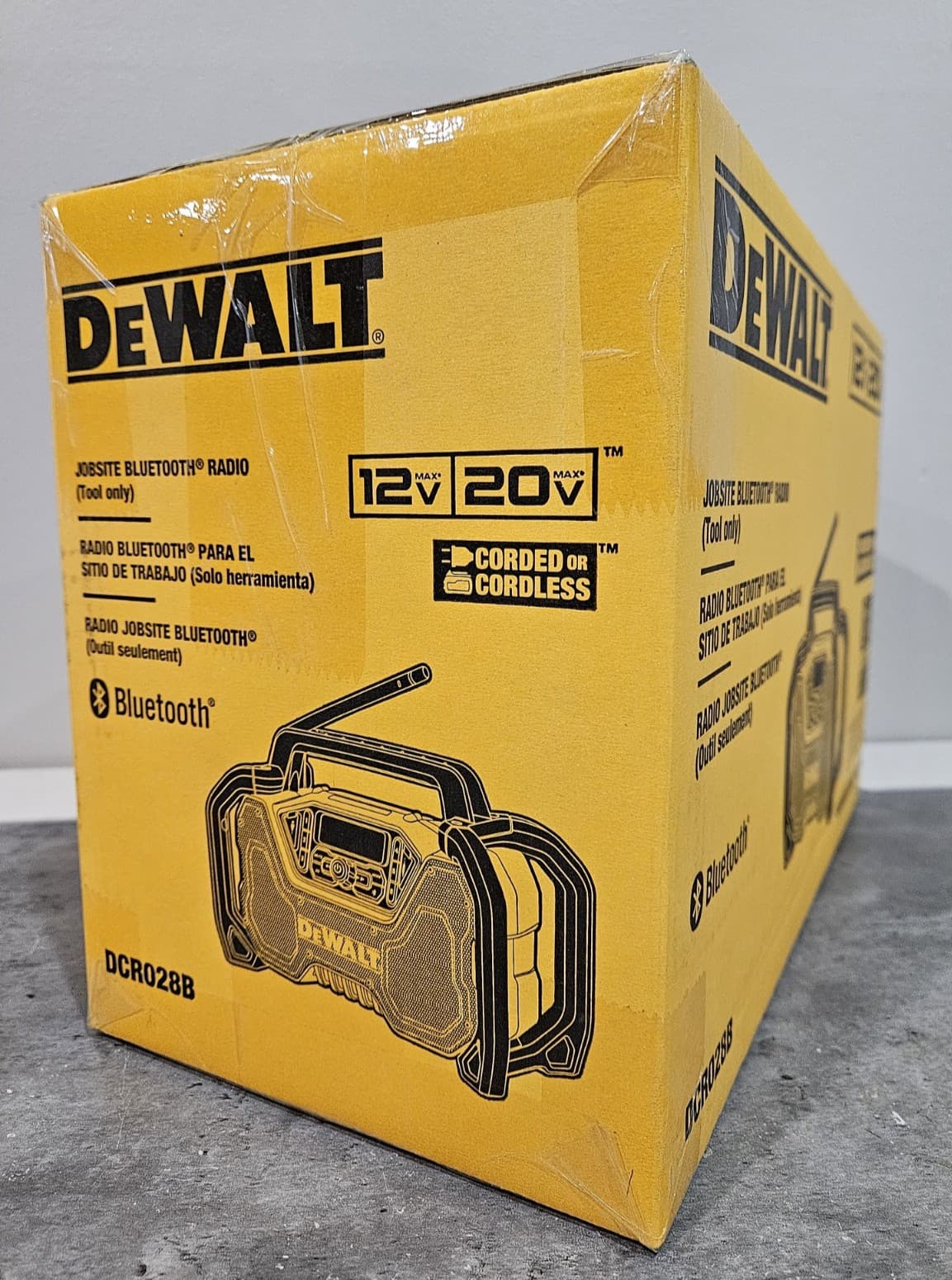 NEW DeWALT Portable Cordless Bluetooth Jobsite Radio DCR028B - Tool Only 3