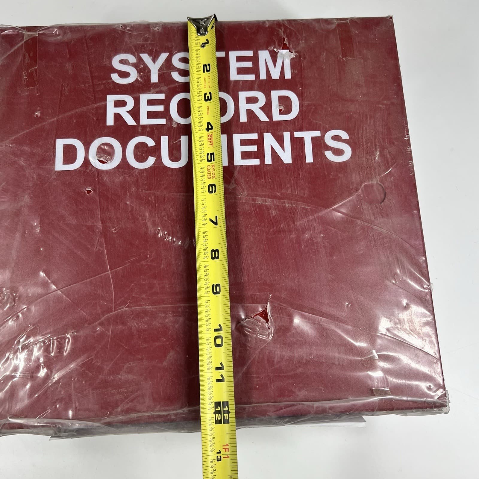STI EM1212DOC Red Metal System Record Documents Box NEW 12” x 12” x 4” 5