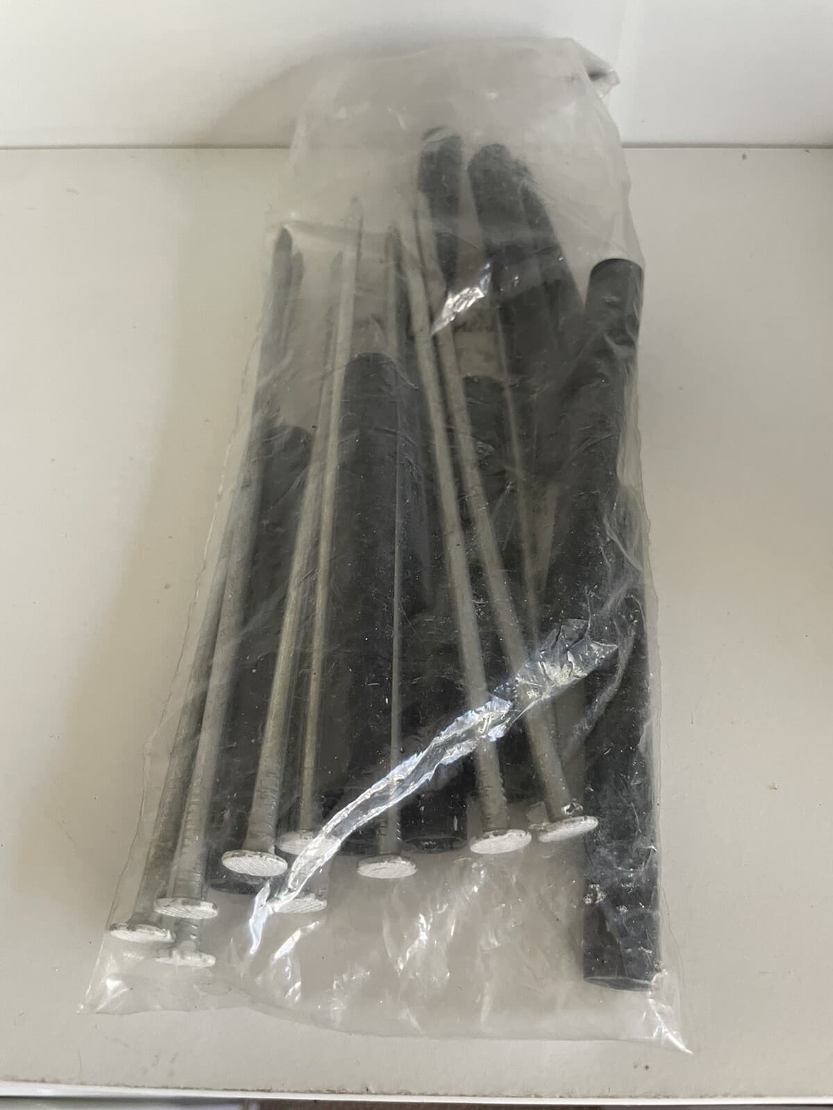 Alumax 7” Spike And 4” Ferrule, (10- Pack) White Head, Galvanized Steel USA 3