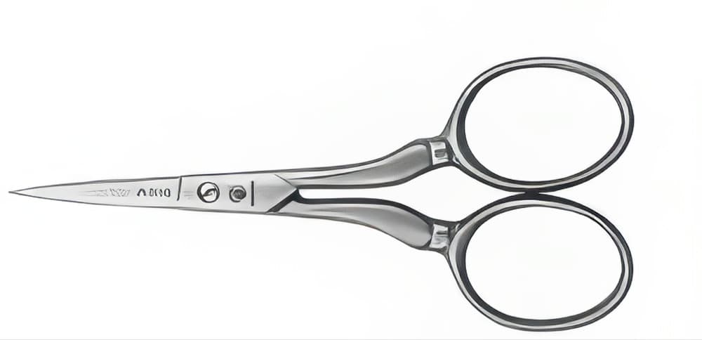 Dovo Embroidery Scissors Anne 3.5" w/ Leather Sheath Germany 2