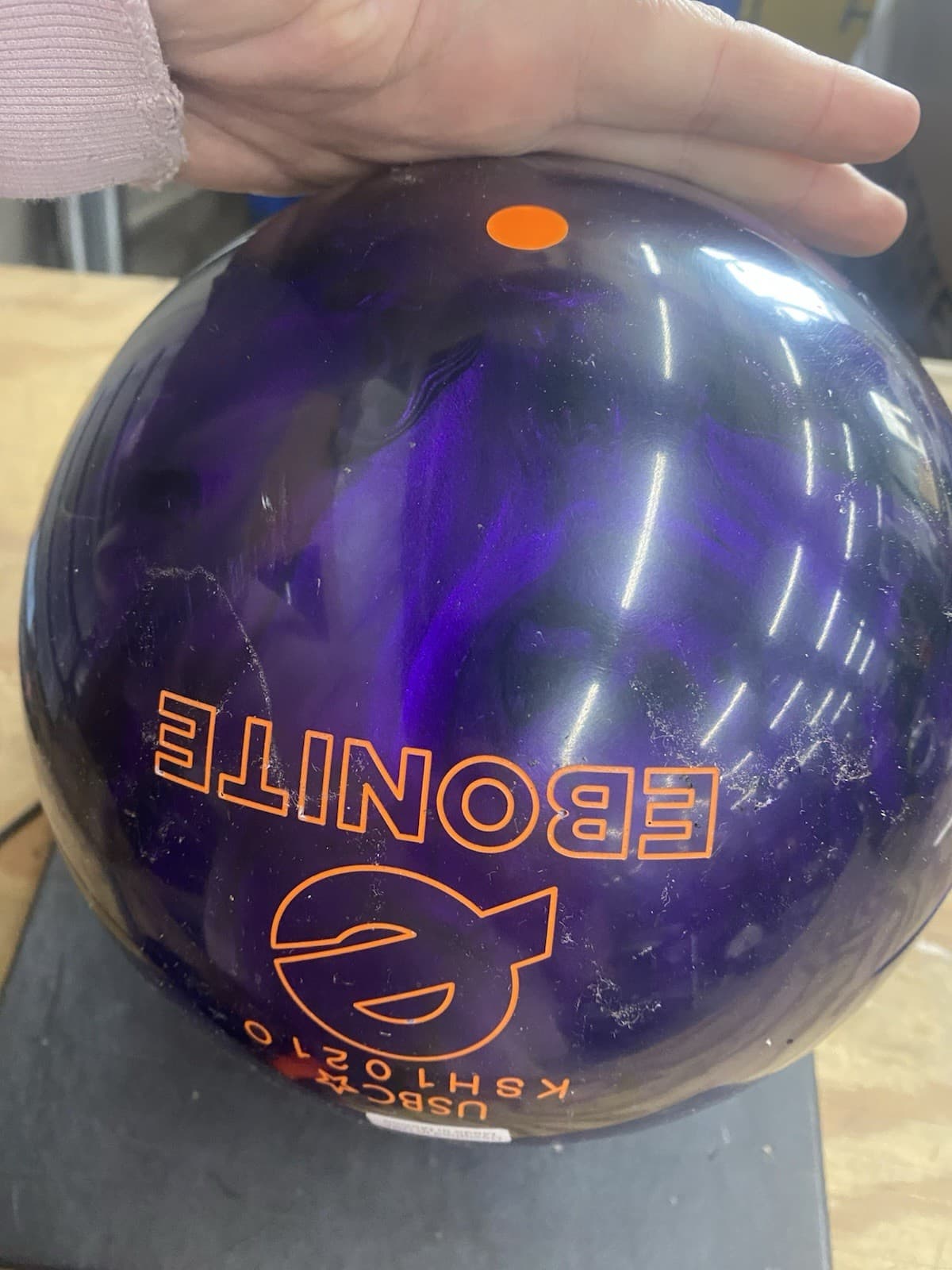 14 Pound-Ebonite "GB4 HYBRID PURPLE" NOT DRILLED 6
