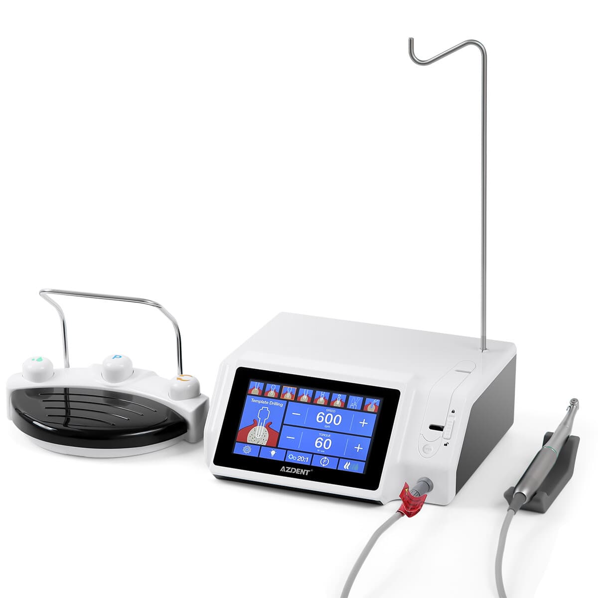 AZDENT Dental Implant Motor Surgical System LED Touch Screen with Contra Angle 2