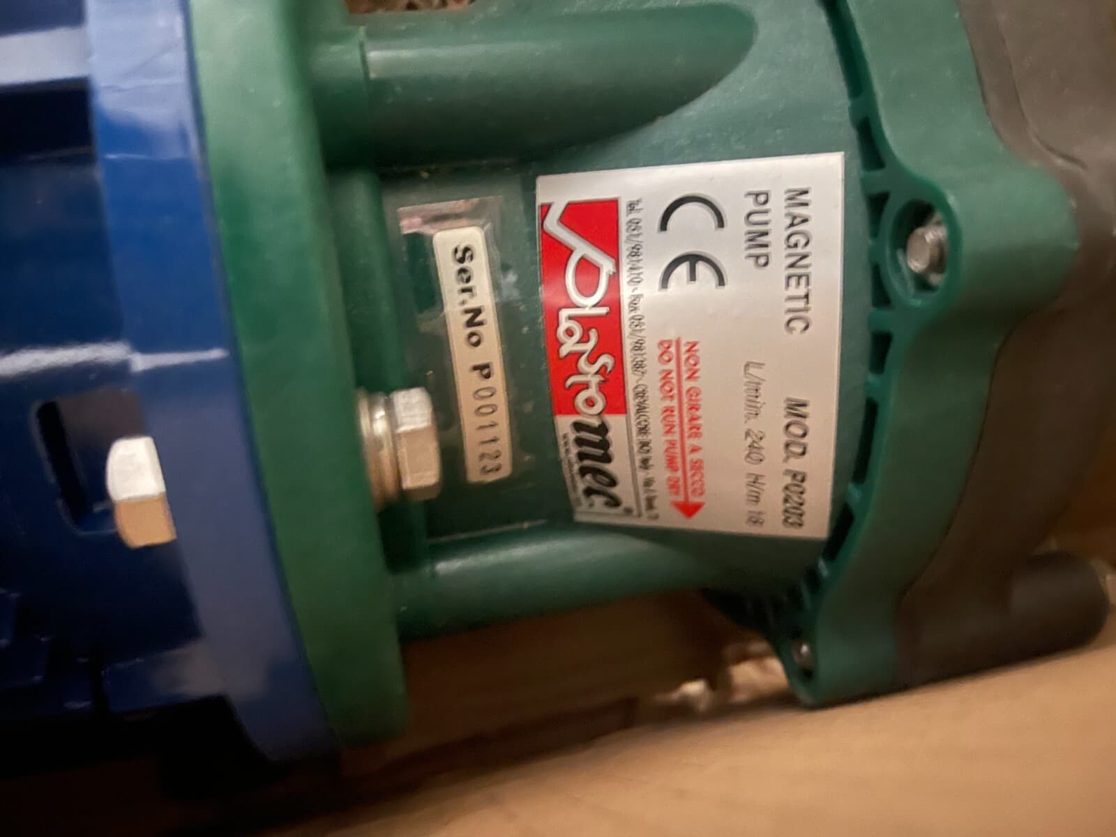 Plastomec  Magnetic Drive Pump P0203   Plasto Mec Chemical