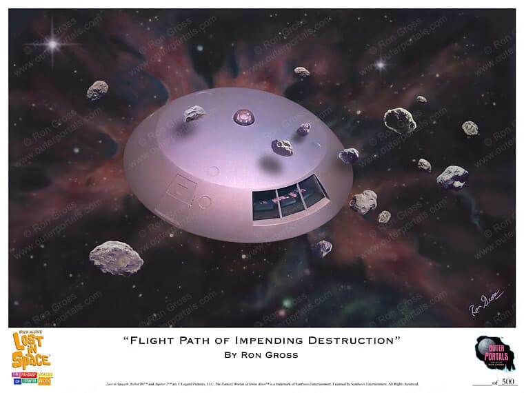 Lost in Space J2 - Flight path of Impending Destruction - Print By Ron Gross #38