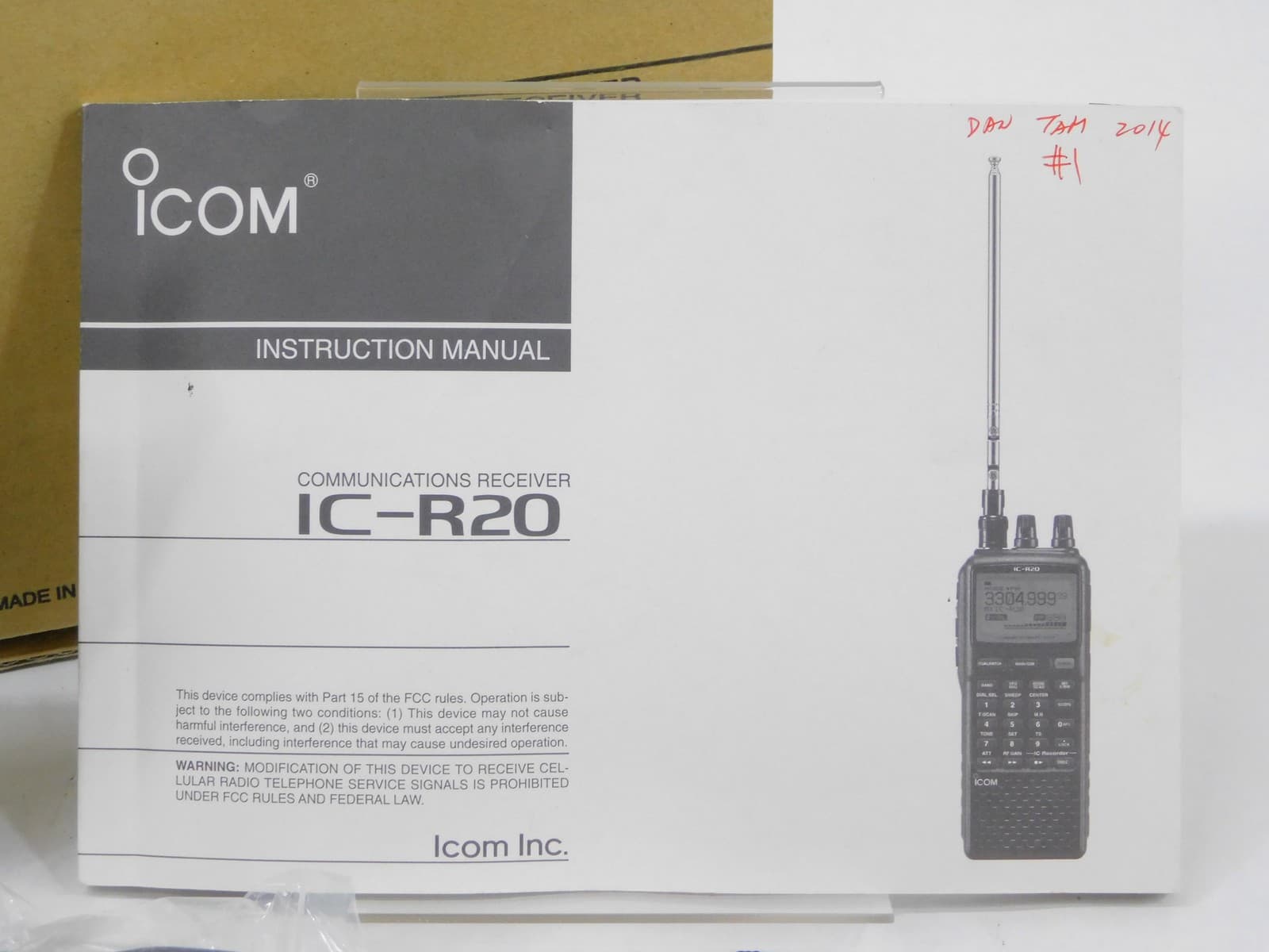 Icom IC-R20 Sport Ham Radio Handheld Communications Receiver (excellent) 2