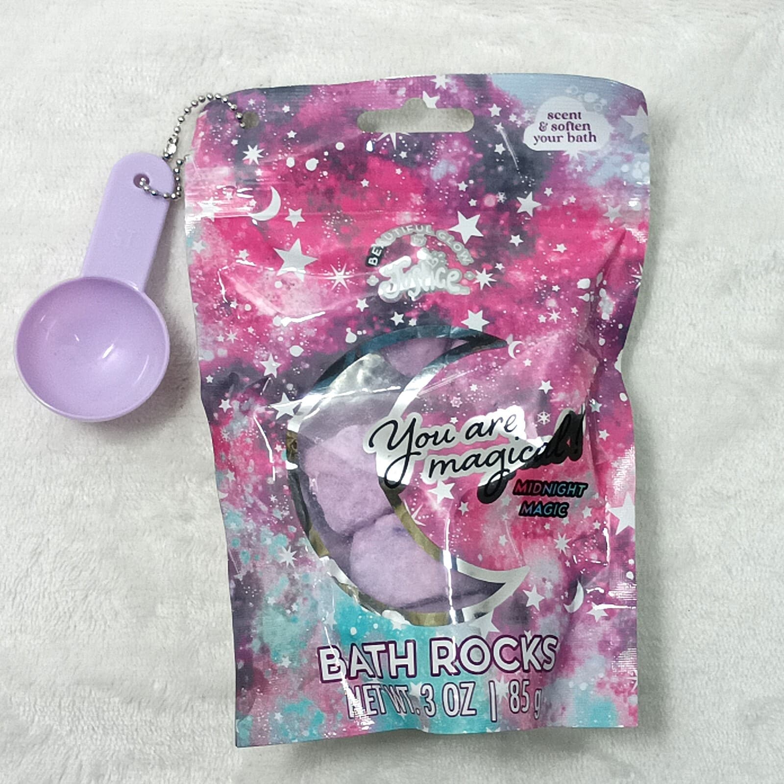 Bath Fragrance Kids Adults Justice Beautiful Glow with Scoop 3 Pack 6