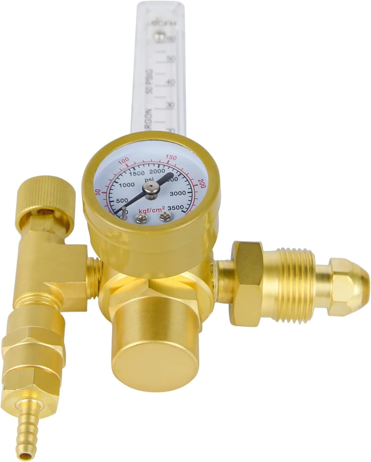 CGA580 Argon Regulator Flow Meter Mig Tig Welding Single/Dual Output 0-60CFH US 4