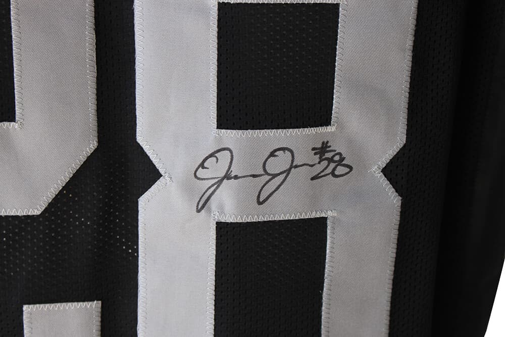Josh Jacobs Autographed/Signed Pro Style Black XL Jersey BAS 28397 2
