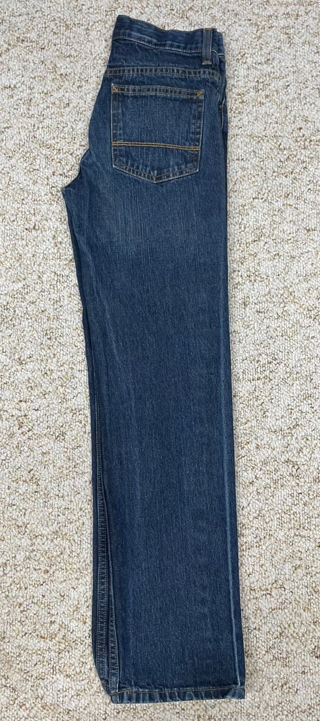 Old Navy Jeans Boys Youth Size 14 Original Slim  Denim Adjustable Waist (26x28) 3