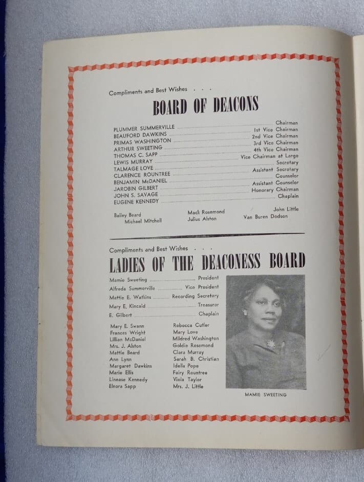 20th Annual Womans Day Celebration Program 1957 Baptist Temple New York City  5