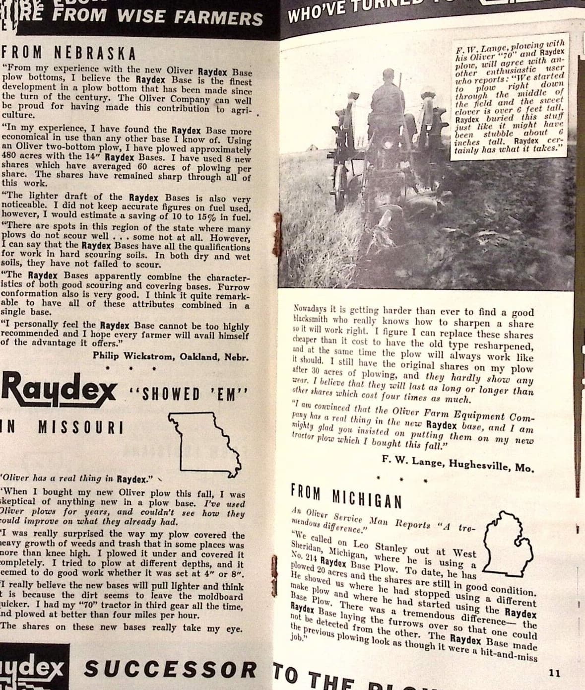 1941 Raydex Successor to the Plowshare Brochure Oliver Farm Equipment Co 5