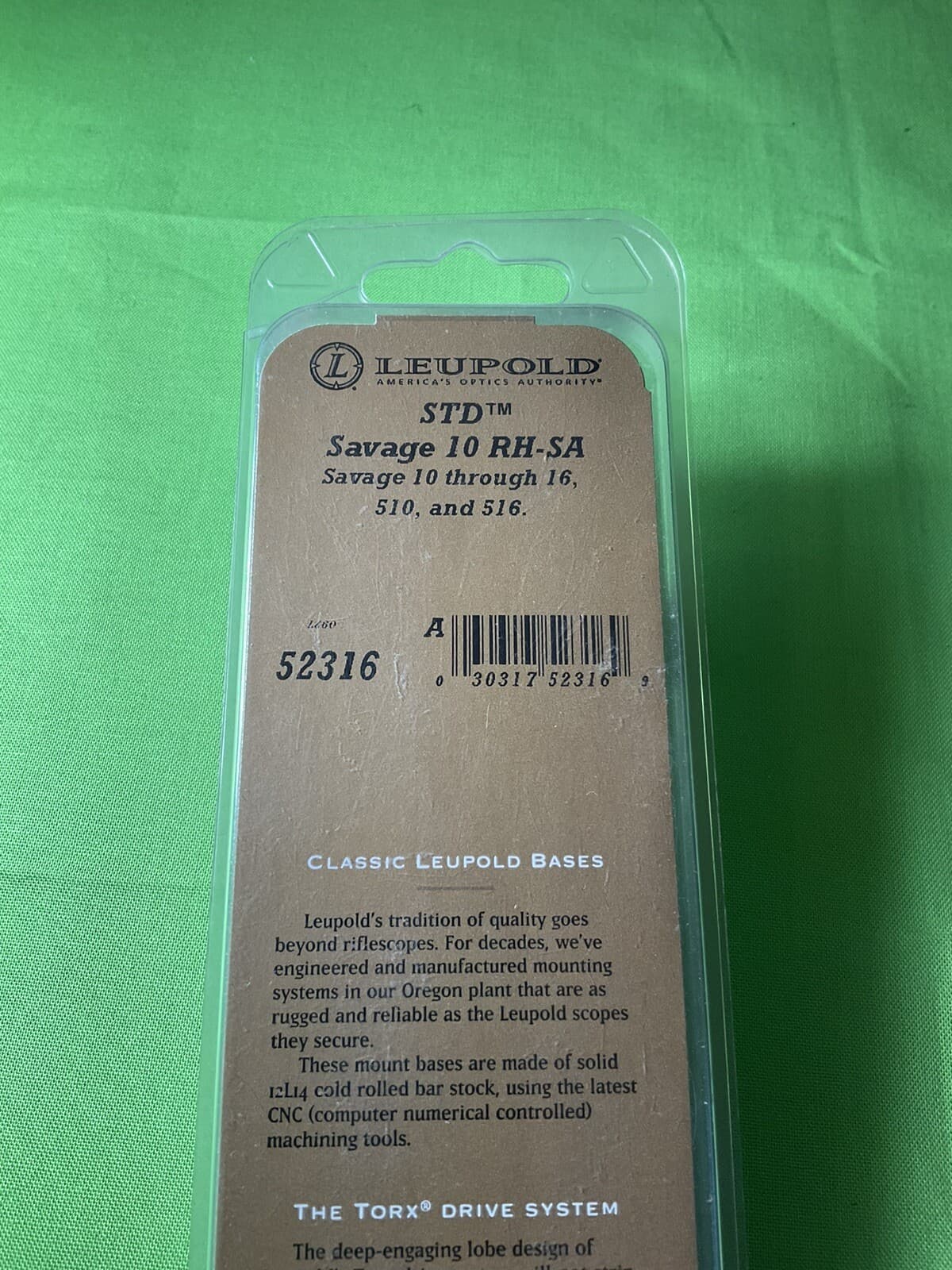 Leupold 52316 scope mount for Savage 10 through 16 RH - SA 4