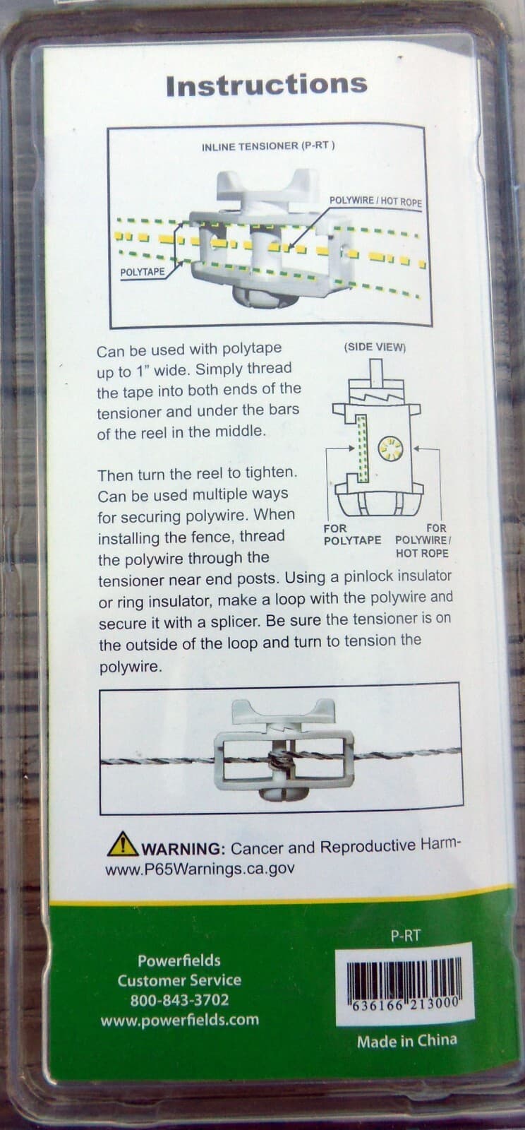 New 4 Pack Powerfields P-RT In Line Tensioners for Polywire/Hot Rope/Polytape 3