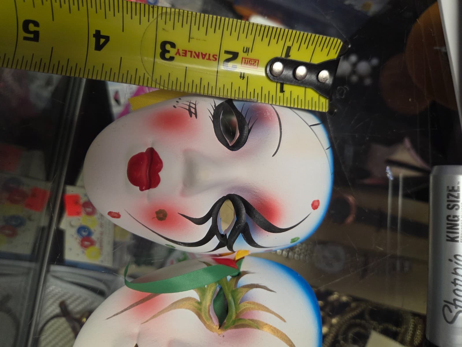 3 piece porcelain face mask 4inch 2