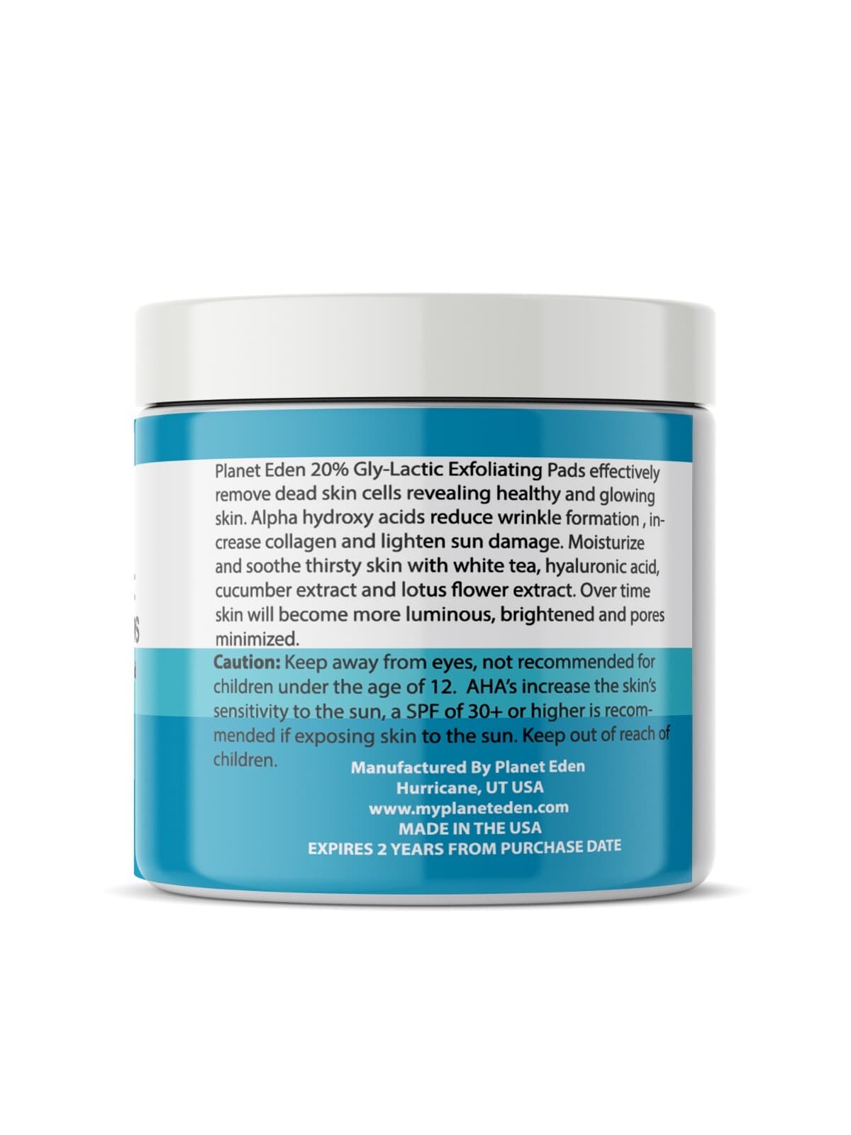 Planet Eden 20% Gly-Lactic Glycolic & Lactic Acid Skin Peel Exfoliating Pads 60 2