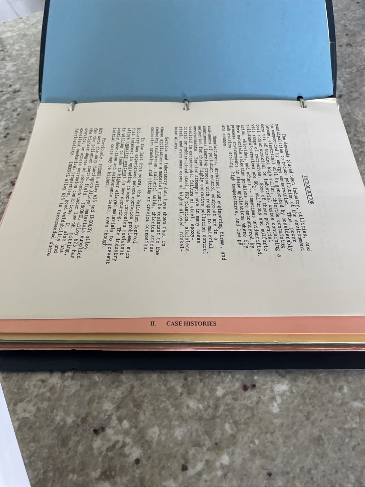 1978 HUNTINGTON ALLOYS for SO2 SERVICE Confidential Ephemera DATA Bulletins RARE 4