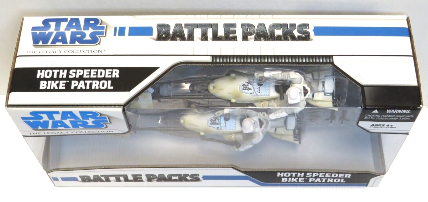 STAR WARS CLONE WARS BATTLE PACKS HOTH SPEEDER BIKE PATROL NIB 2
