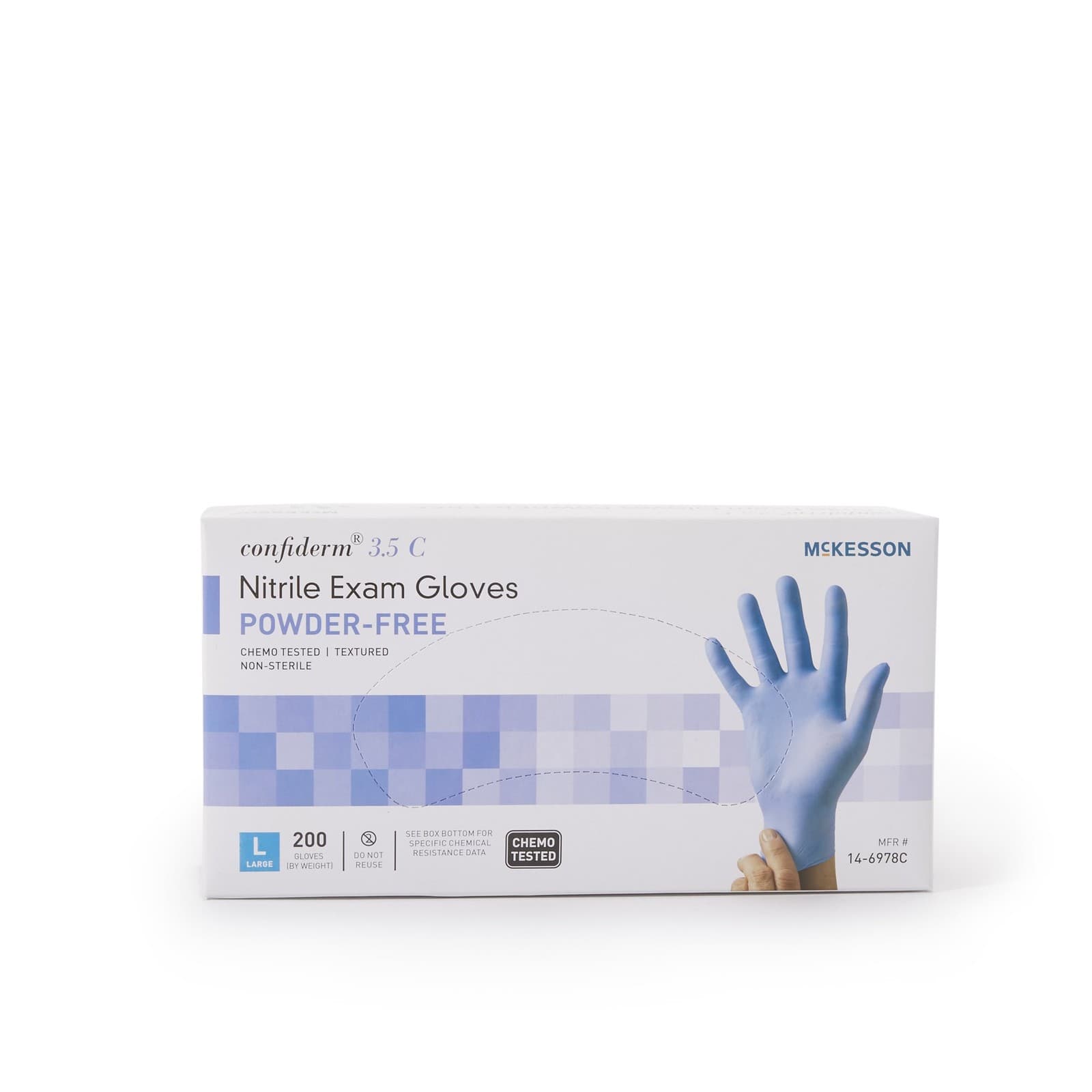 McKesson Confiderm Nitrile Exam Glove -  200 per Box 6