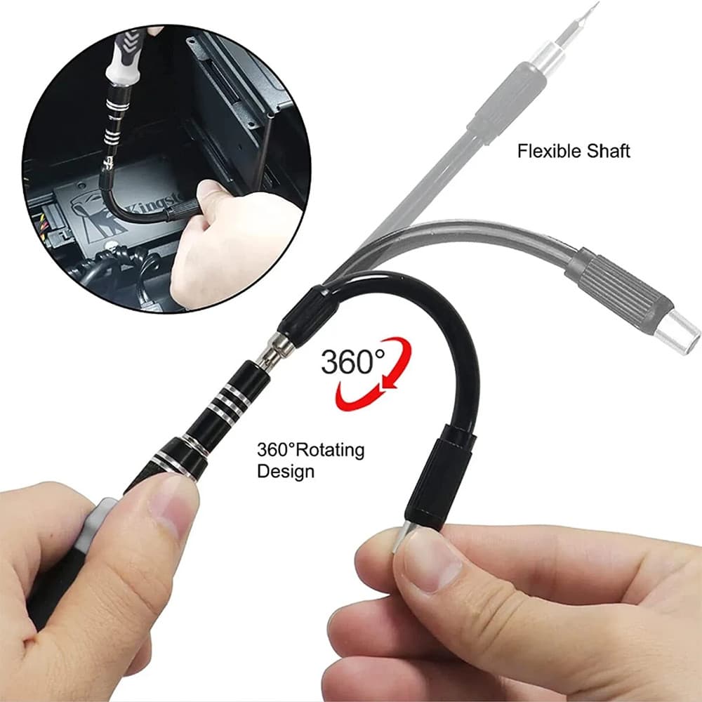 Magnetic Precision 115 in 1 Repair Screwdriver Set PC Phone Electronics Tool Kit 5