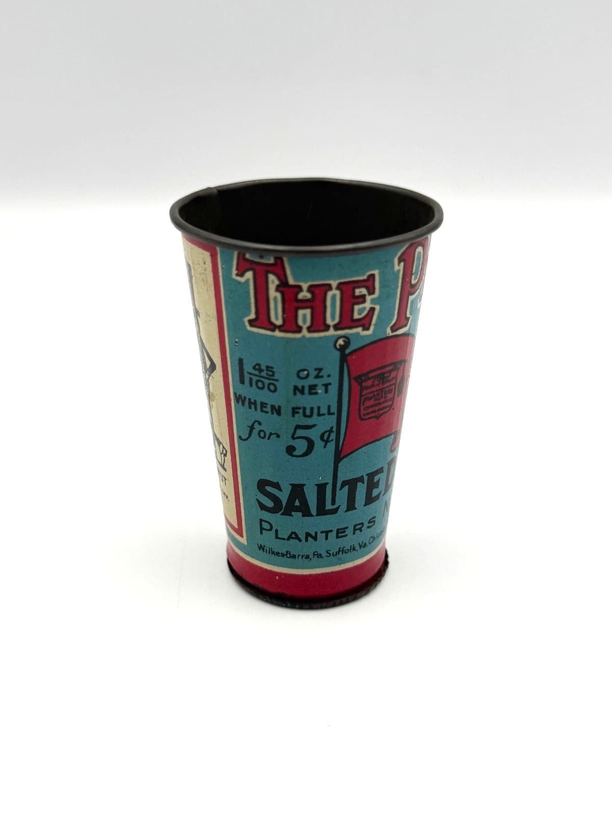 Planter's Mr. Peanut 5-cent Tin Nut Measuring Scoop-1924 HTF 2