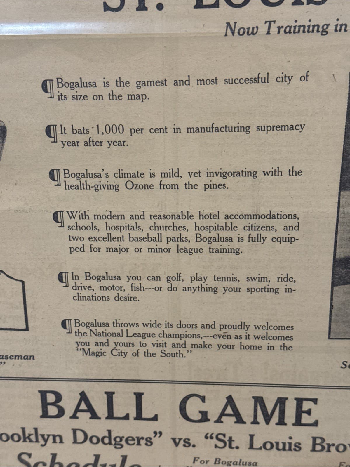 RARE 3-13-1921 Brooklyn Dodgers vs. St. Louis Browns Paper, George Sisler, WOW!! 6