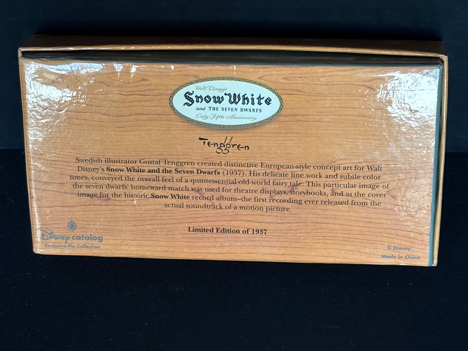 NIB 65th Ann. Disney Snow White & 7 Dwarfs LE Pin Collection Gustaf Tenggren 4