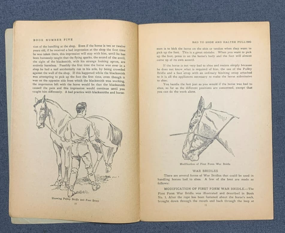 Set PROF BERRYs Illustrated Course Horse Training Booklets Instructions 1944 6