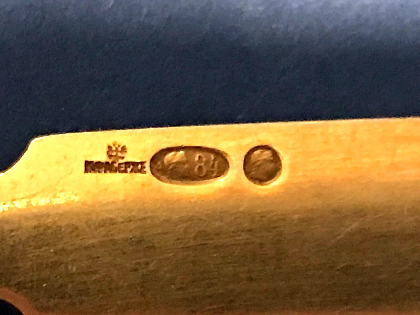 ФАБЕРЖЕ ORIGINAL GILT SET SILVER 84 RUSSIAN FAMOUS "KF" FABERGE IMPERIAL ANTIQUE 3