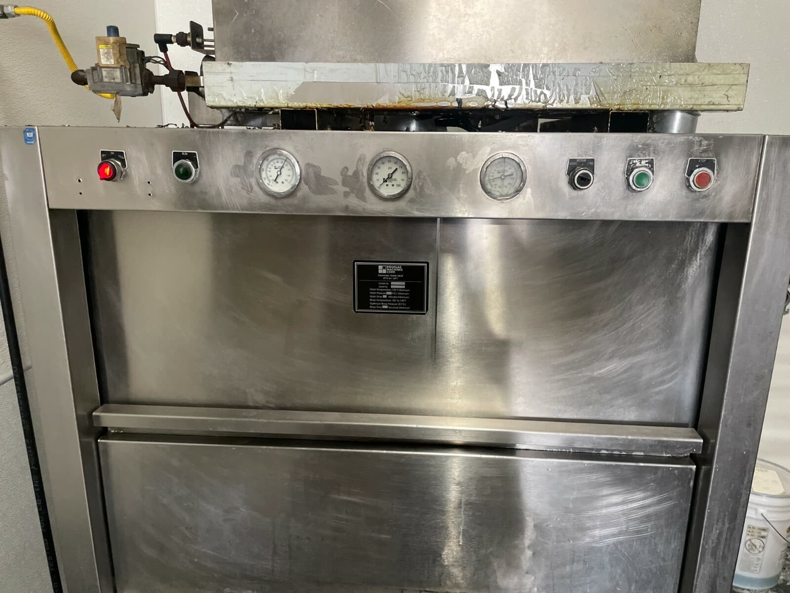 Used Douglas Machine Pan washer Model SD-12 Gas 4