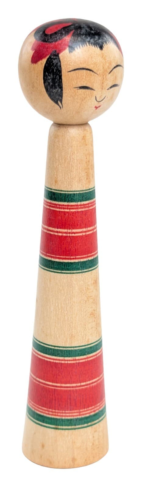 Traditional Japanese Kokeshi Doll by Yusa Toshihiko 5" Vintage Naruko Woodcraft 6