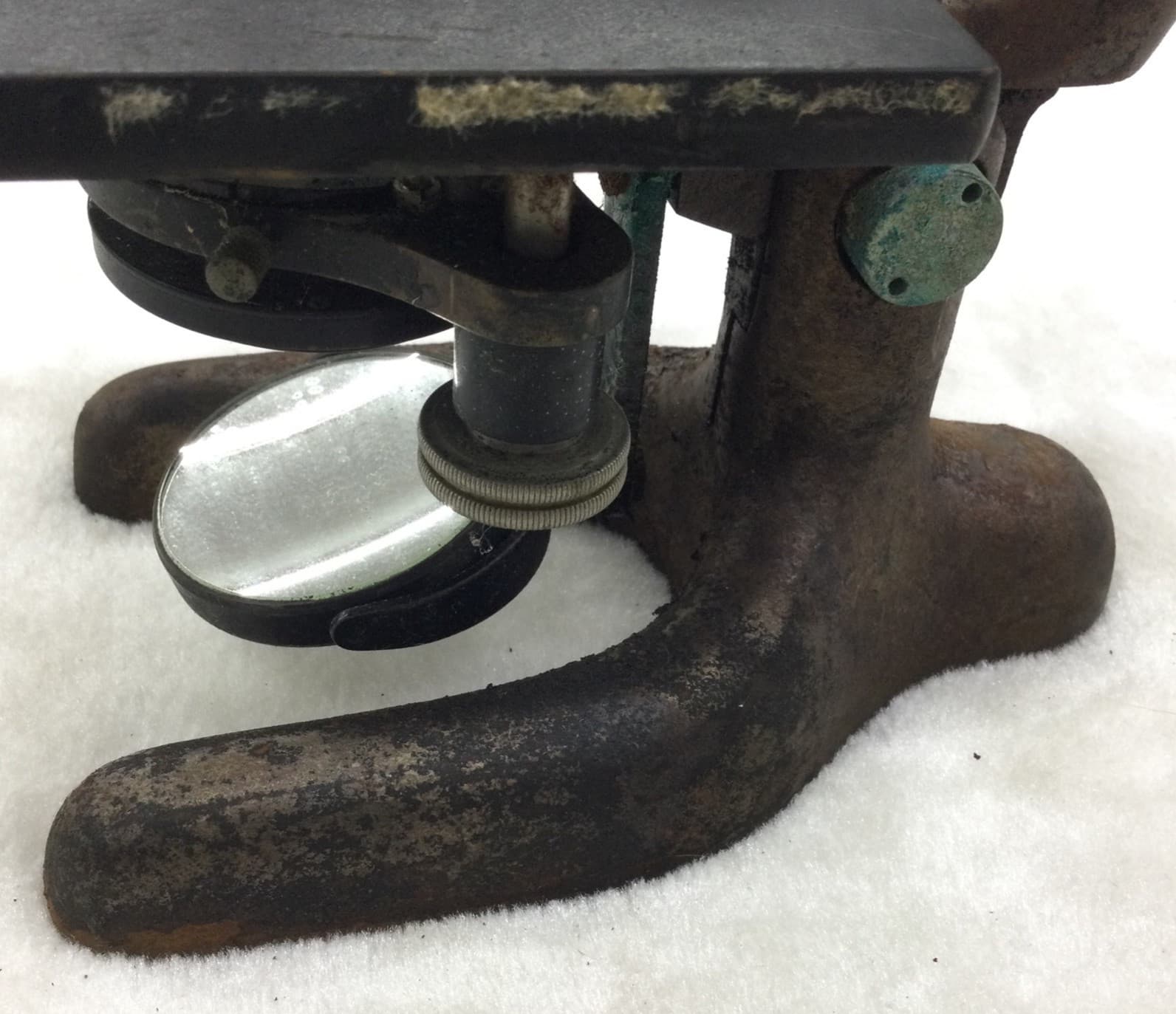 Vintage Bausch & Lomb Optical Microscope Pat. 1915 Brass & Black (Not Working) 5