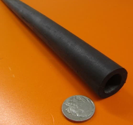 Neoprene Tube Black 75A 1.0" OD x 5/8" ID x 3/16" Wall x 36" Length 6