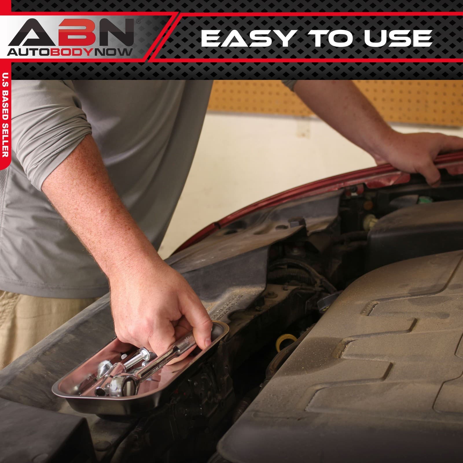 ABN Magnetic Trays 3pk - Magnetic Bowl Mechanic Metal Parts Tray for Small Parts 4