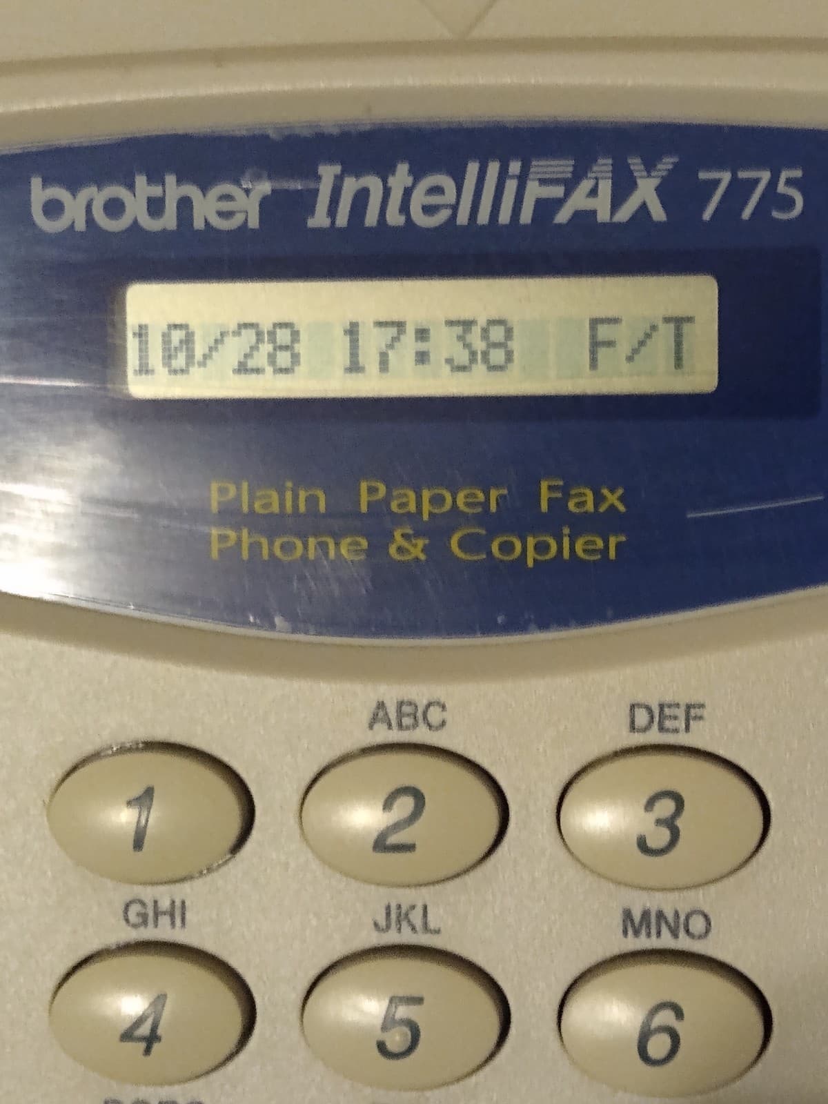 Brother Intellifax 775 Fax Machine Single Phone Line Copier (Powers on) 3