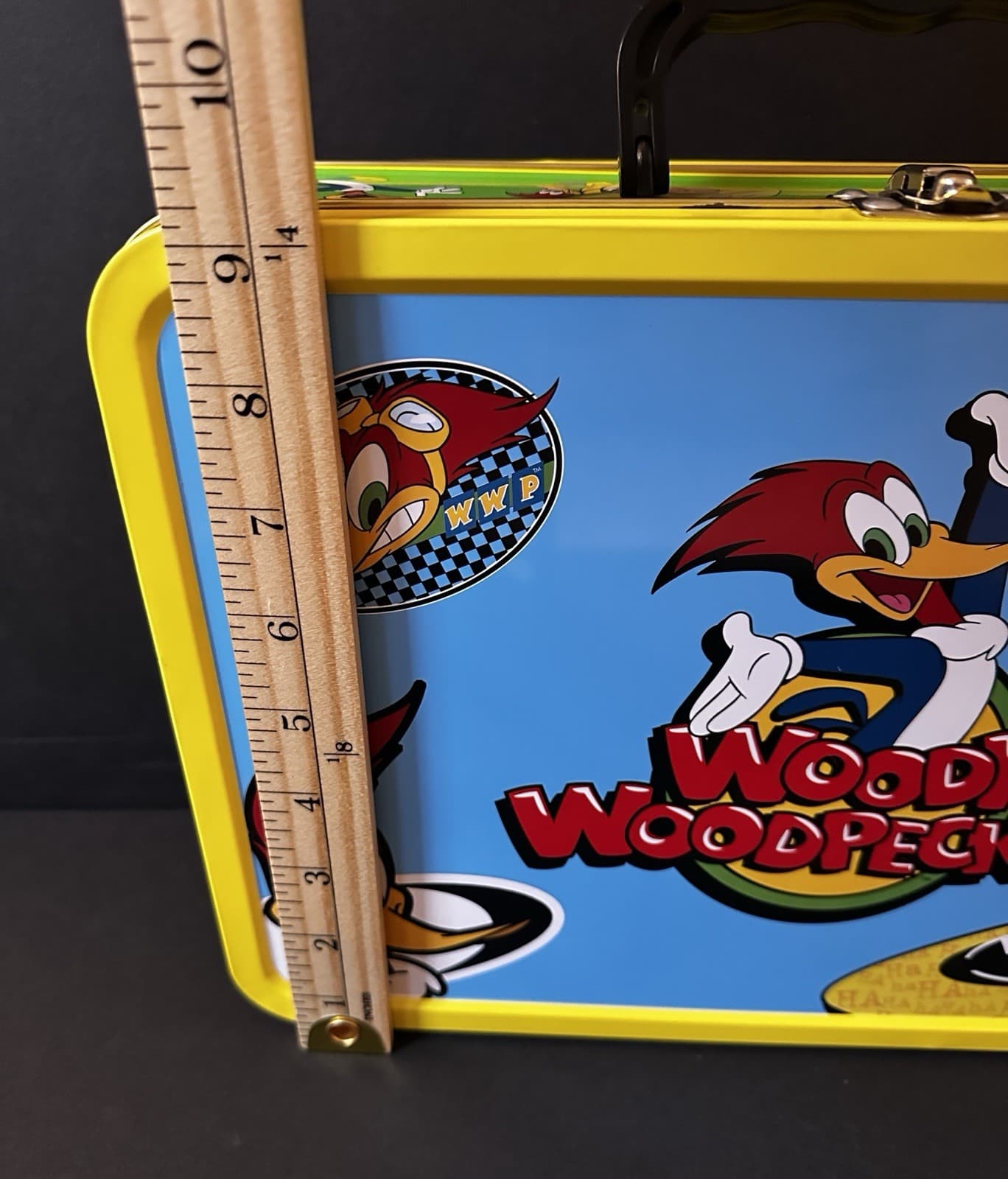 Vintage 1999 Woody Woodpecker  Cartoon Metal Tin Lunchbox 3